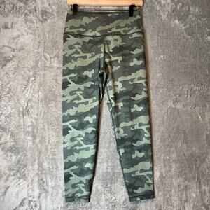 Thrive Societe Women’s Printed 7/8 Leggings Size Large Camo Green New